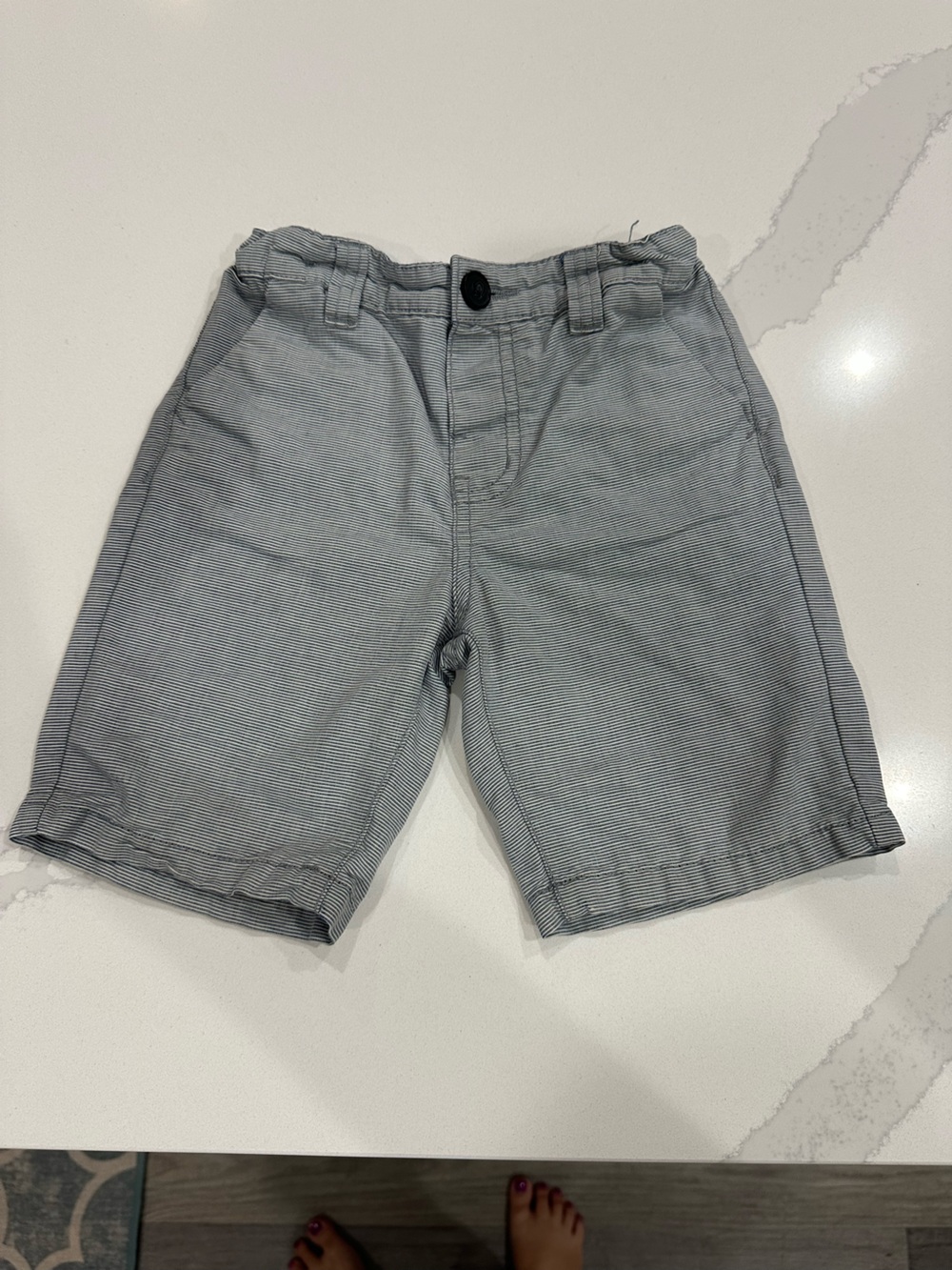 Kids' Light Gray Casual Pull-On Shorts